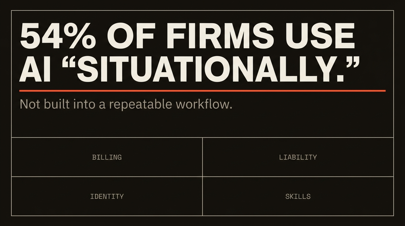 Editorial illustration for Why ‘We’ve Adopted AI’ Doesn’t Mean What Your Firm Thinks It Means.